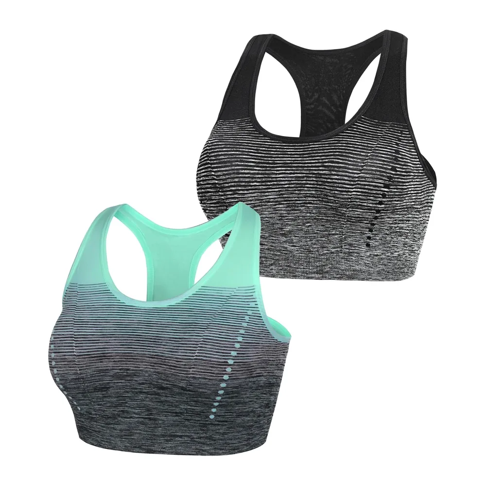 Amb00319 Soutien-Gorge de Sport — Nior+vert