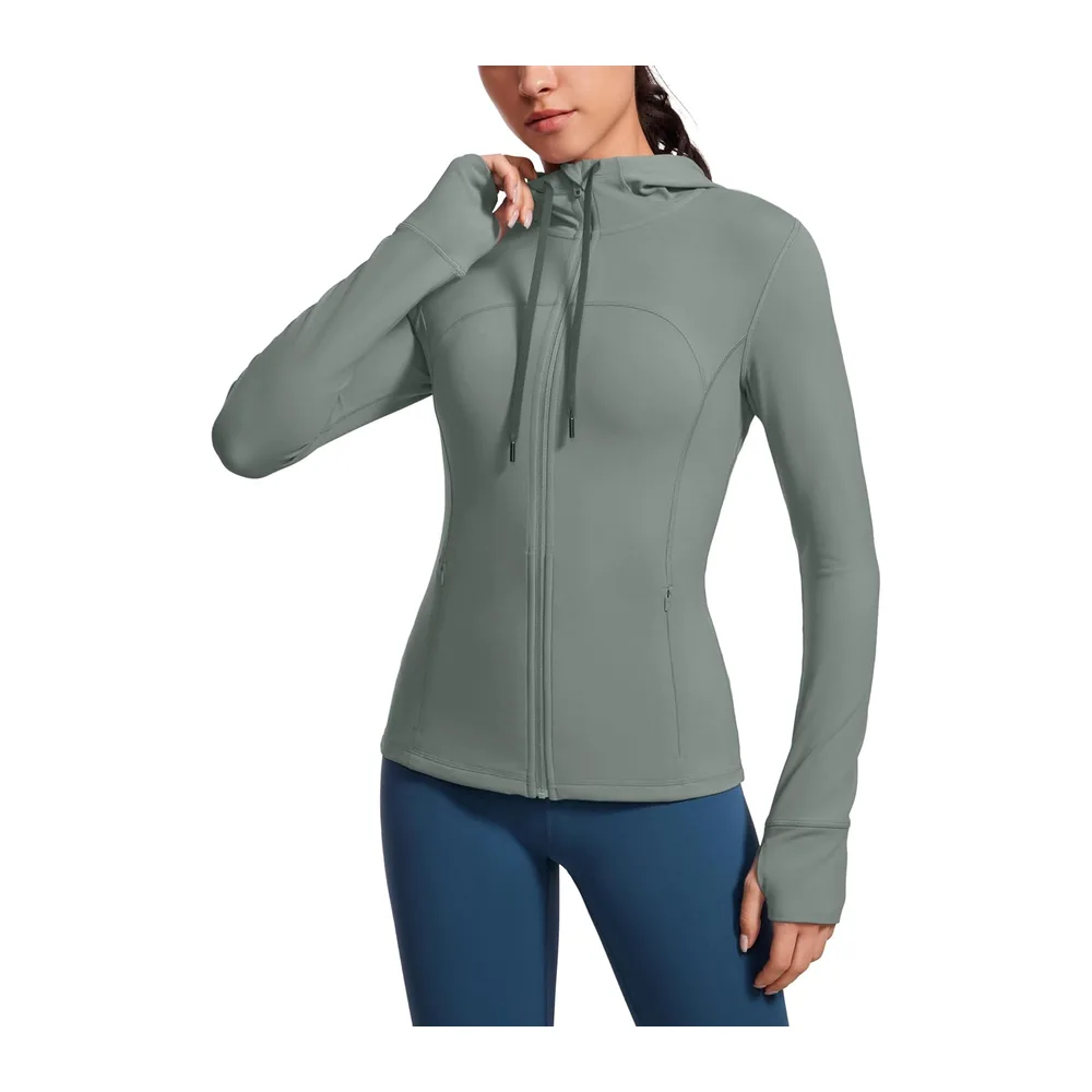 Butterluxe Vestes Longues à Capuche — Sauge grise