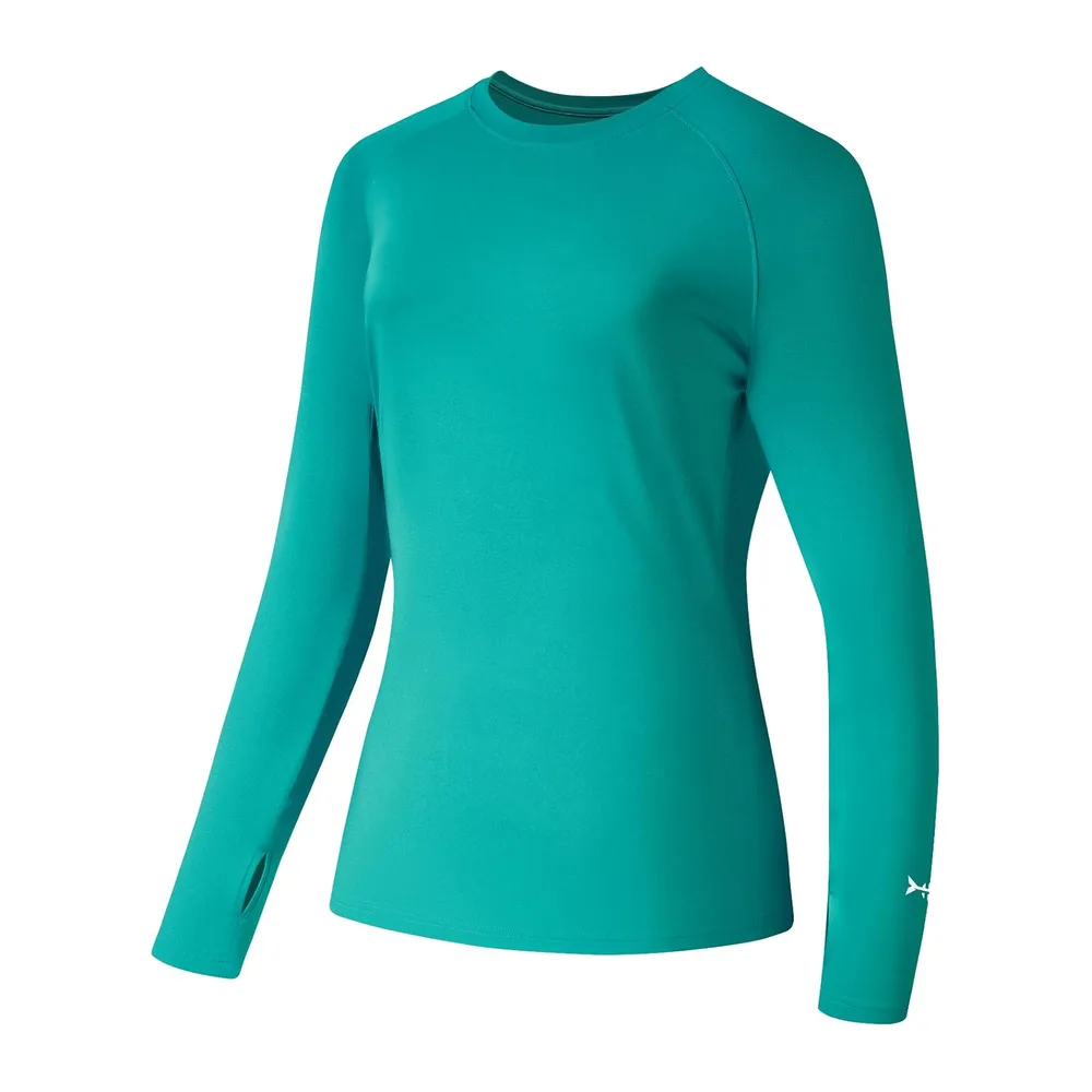 T-Shirt de Protection Solaire UV UPF 50+ à Manches Longues pour la pêche — Piscine Verte