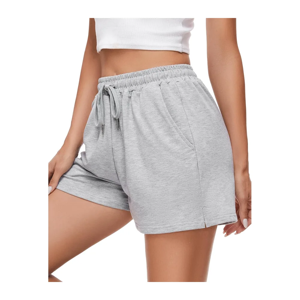 Sports Shorts Casual Pants with Pockets Short Summer Breathable and Comfortable — Gris