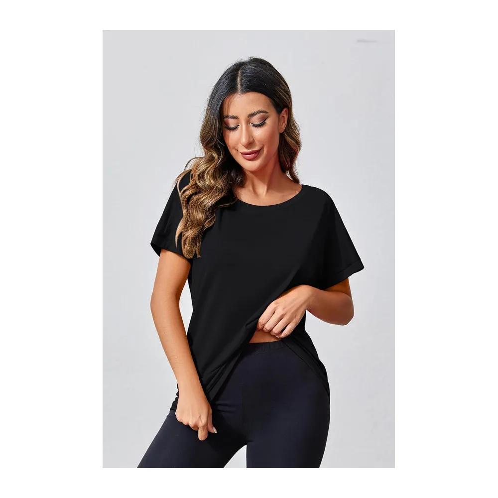 T-shirt de sport à manches courtes — Noir