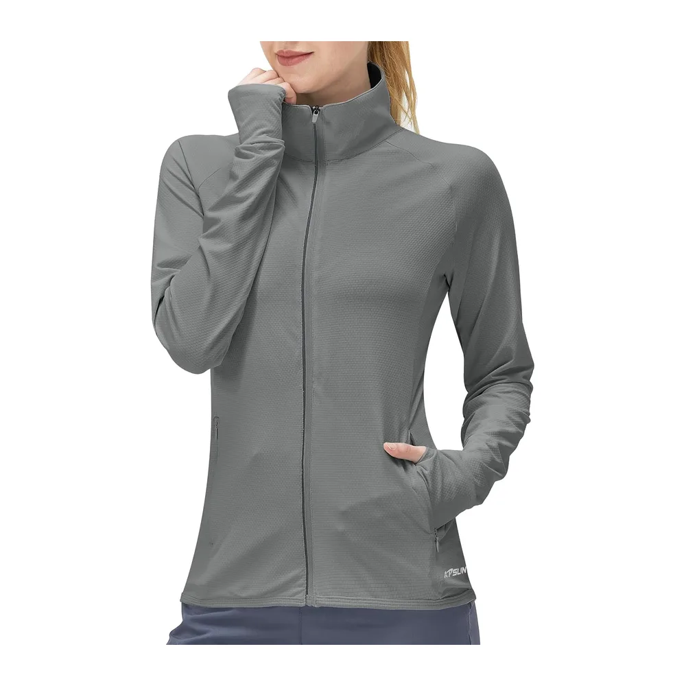 Vêtement de protection solaire UPF 50+ à manches longues — Gris Foncé
