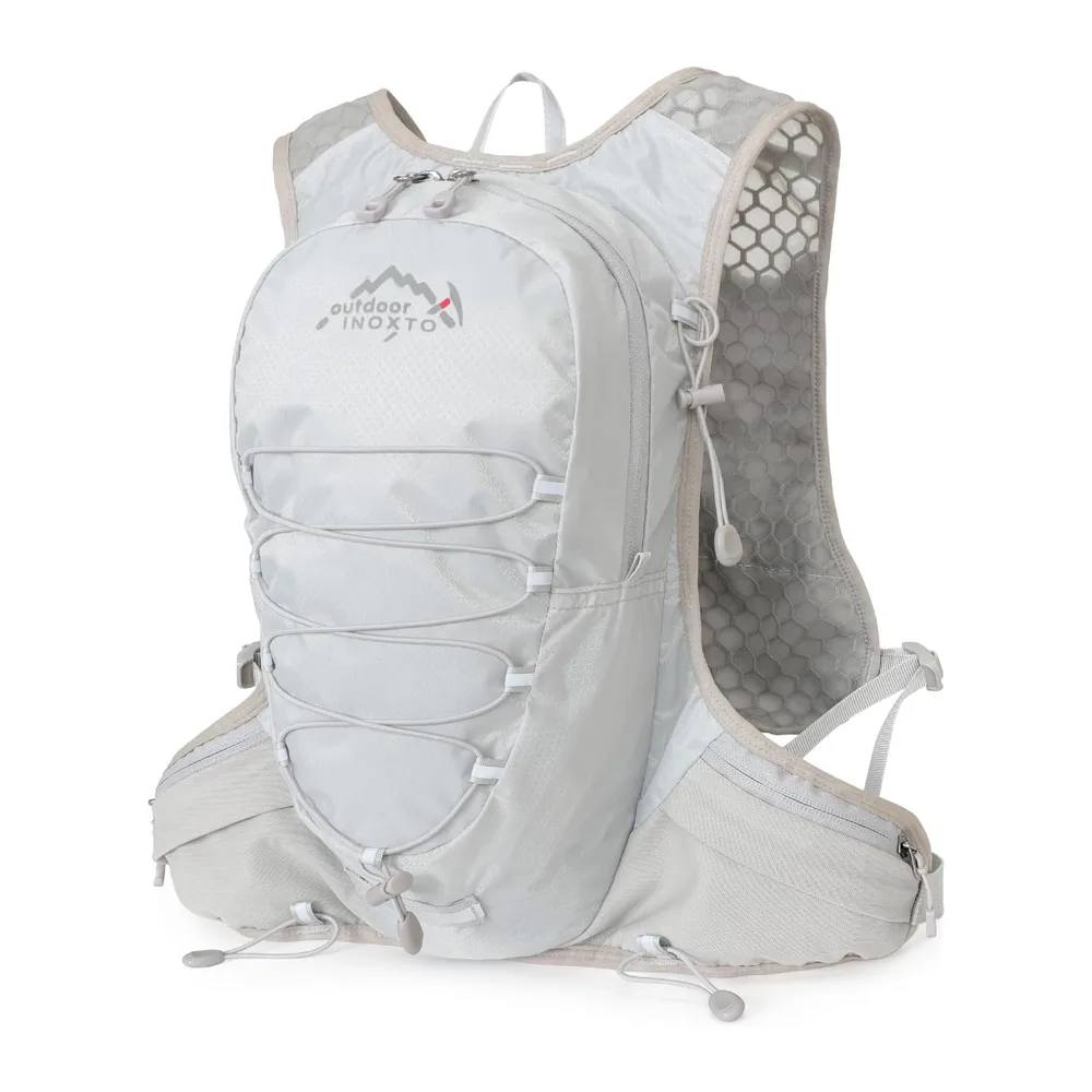 INOXTO Sac d'hydratation léger 5L,adapté à la randonnée en Plein air,Marathon — Gris
