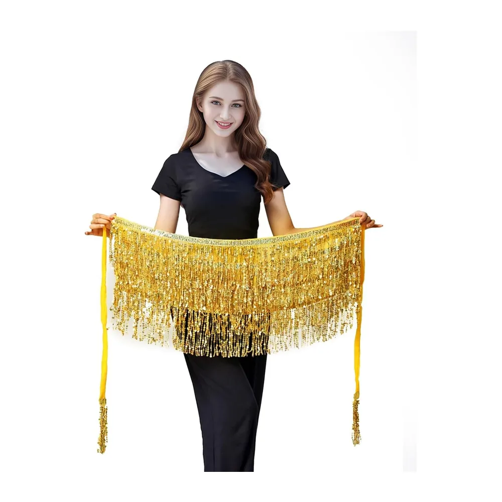 Sequin skirt for fringe skirt with hippie glasses short latin mini skirt belly dance — Or
