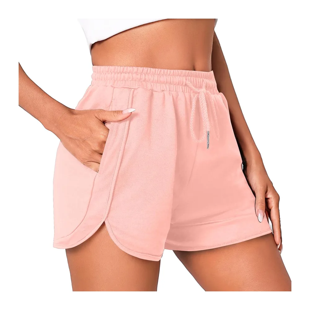 Short Short de Sport Été Fente latérale — Rose