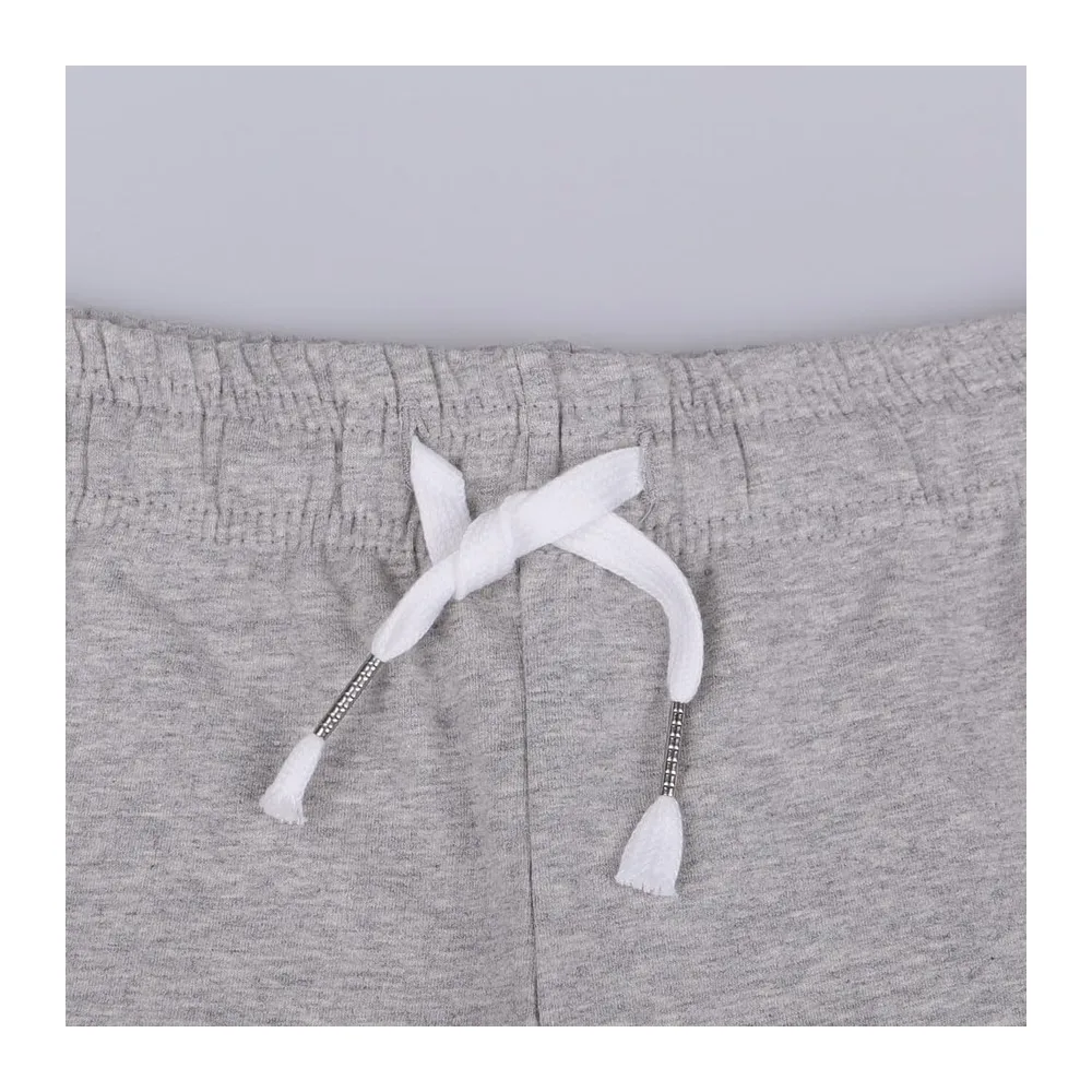 Sport Yoga Fitness Coton Shorts Gym Running Bodybuilding Shorts mi — Gris