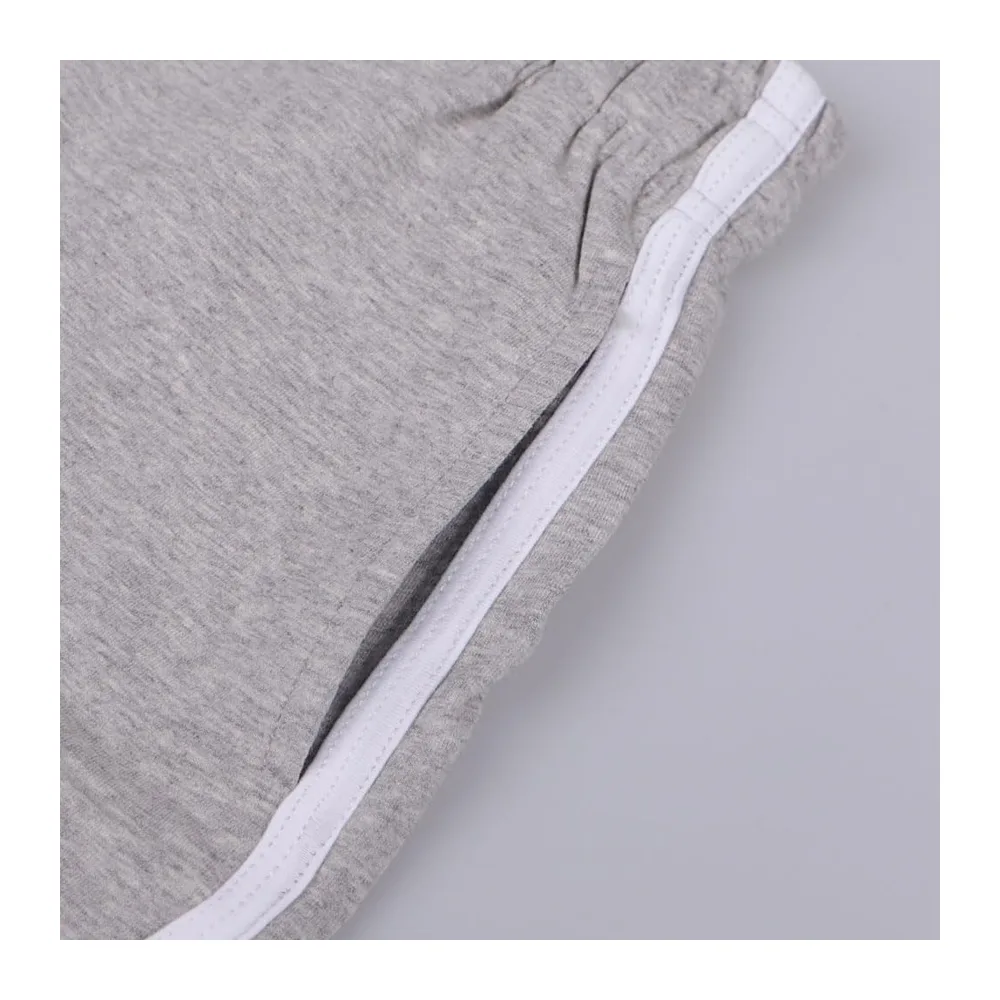 Sport Yoga Fitness Coton Shorts Gym Running Bodybuilding Shorts mi — Gris