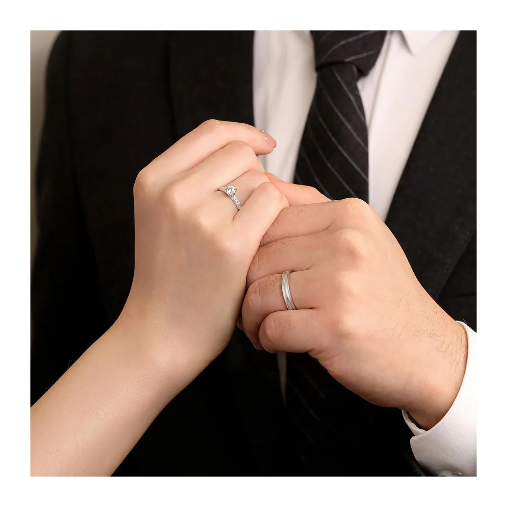 Engagement Rings for Wedding Bands Matching Couple Rings Set Promise Rings Valentines's
