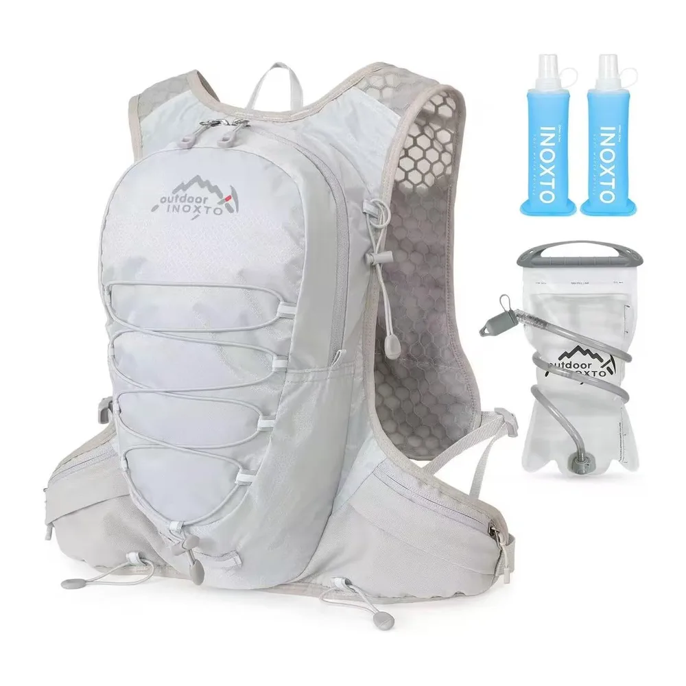 INOXTO Sac d'hydratation léger 5L,adapté à la randonnée en — 577 gris Sac à eau de 1,5 L