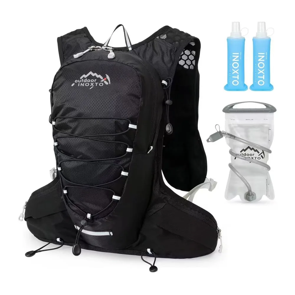 INOXTO Sac d'hydratation léger 5L,adapté à la randonnée en — 577 noir Sac à eau de 1,5 L
