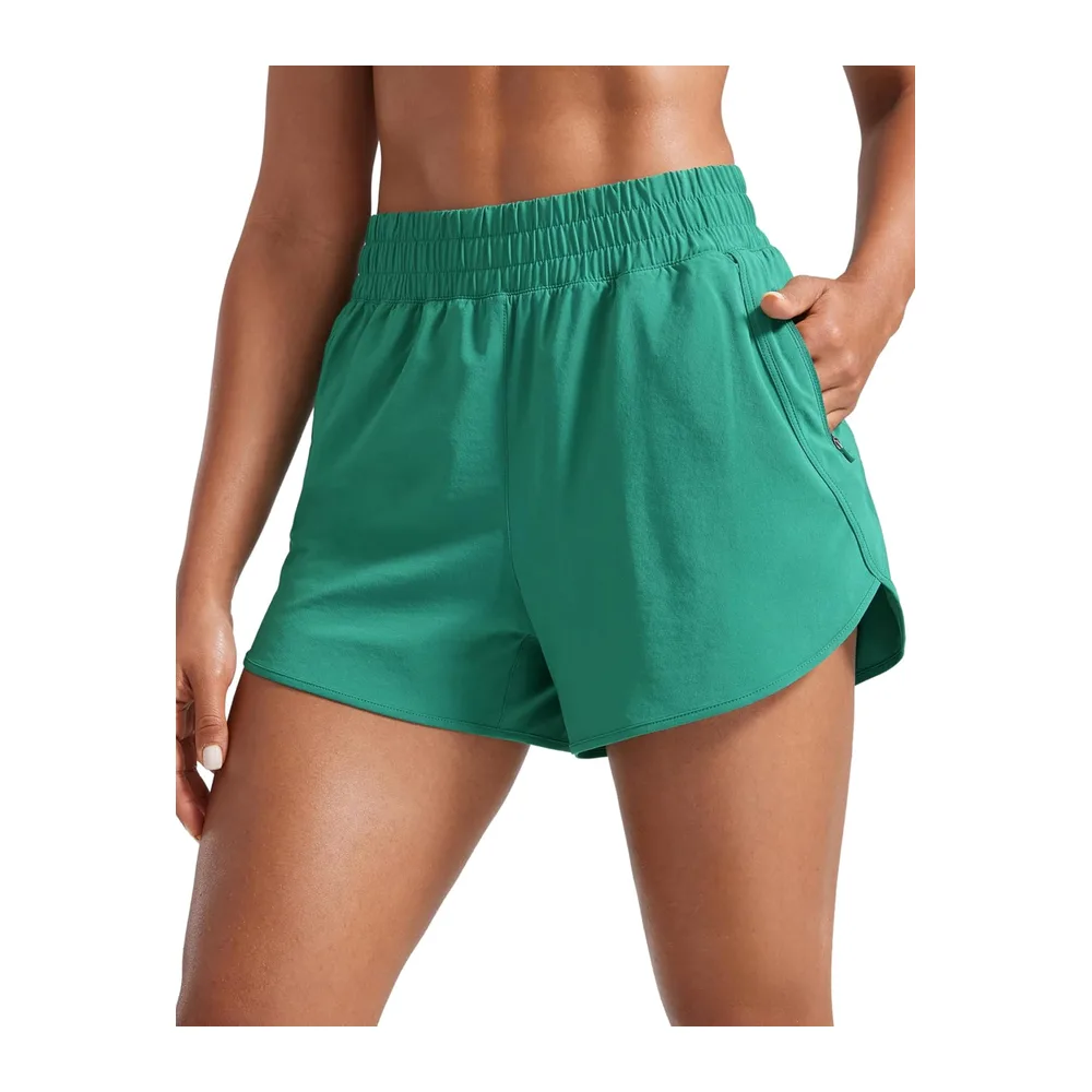Shorts Fitness Dauphin Taille Haute — Cascadia Vert