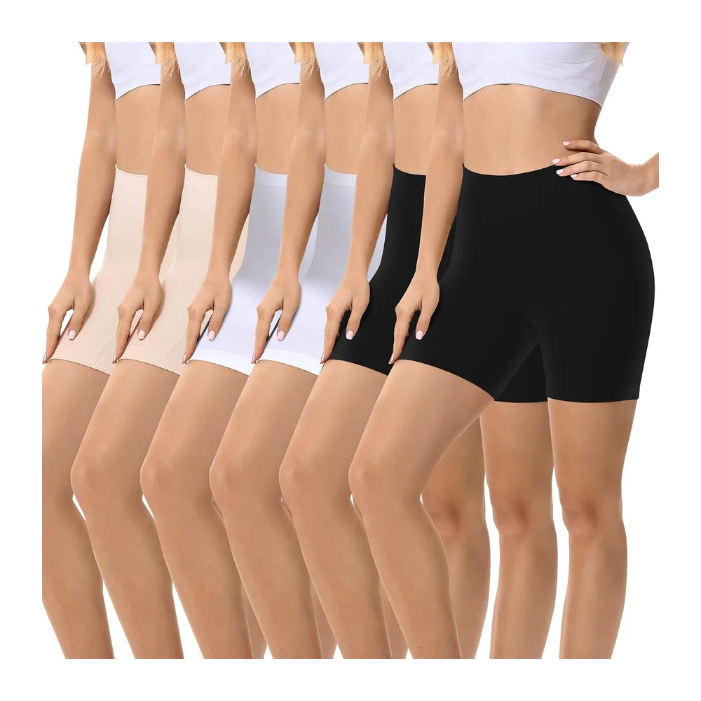 Shorty sous Jupe Legging Court Anti Frottement Cuisse Boxer — Noir*2+beige*2+blanc*2