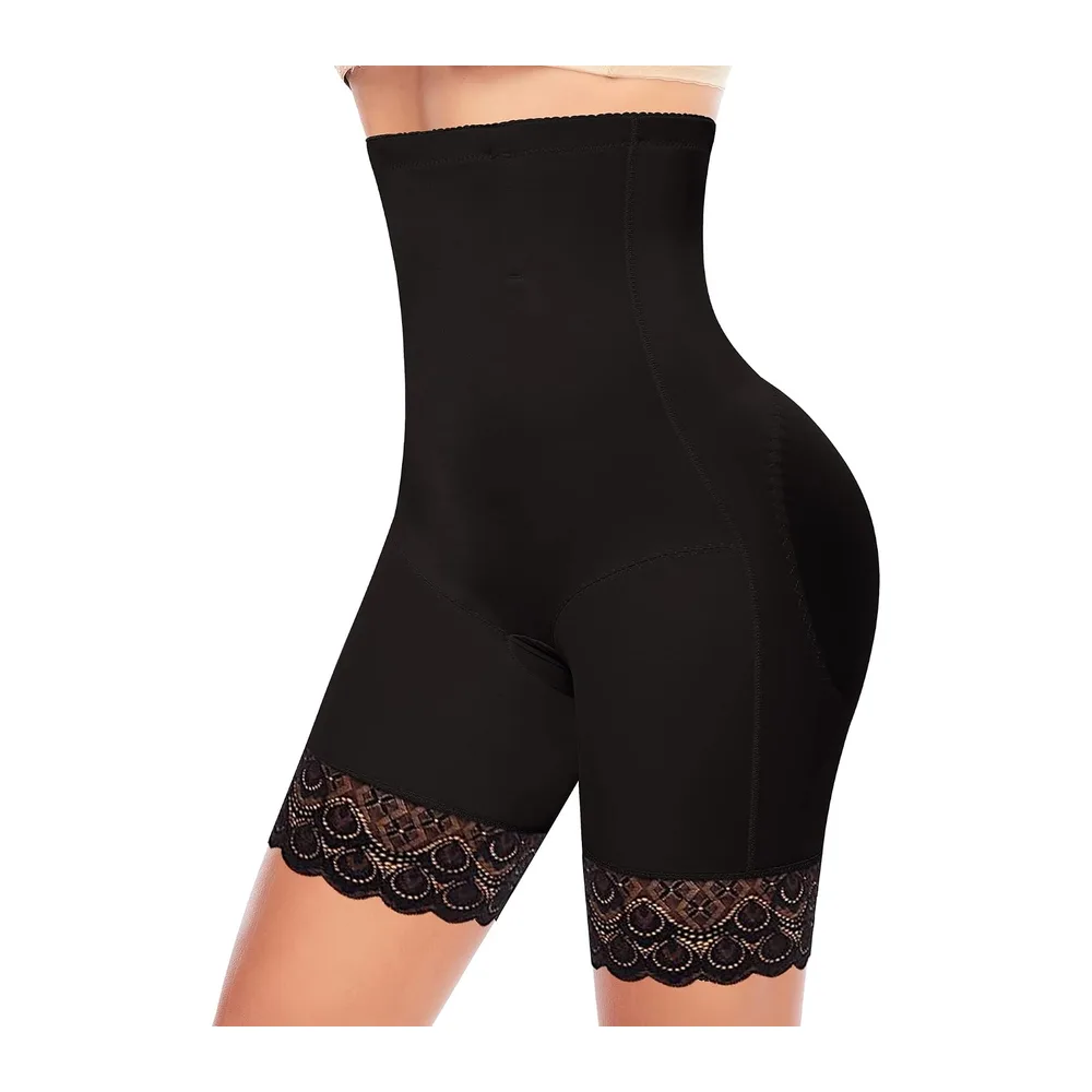 Panties Flat Stomach Invisible Shorts High Waist Slimming Panties Shapewear Panty — Noir