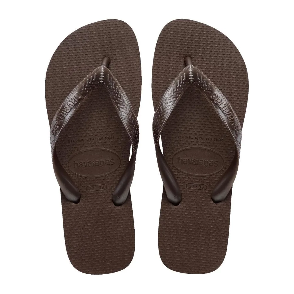 Top Tiras Tongs — Marron
