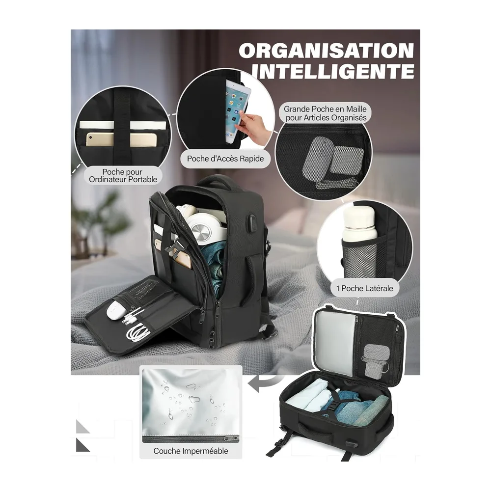 Bagage Cabine Pour Ryanair easyJet Sac à Dos Voyage