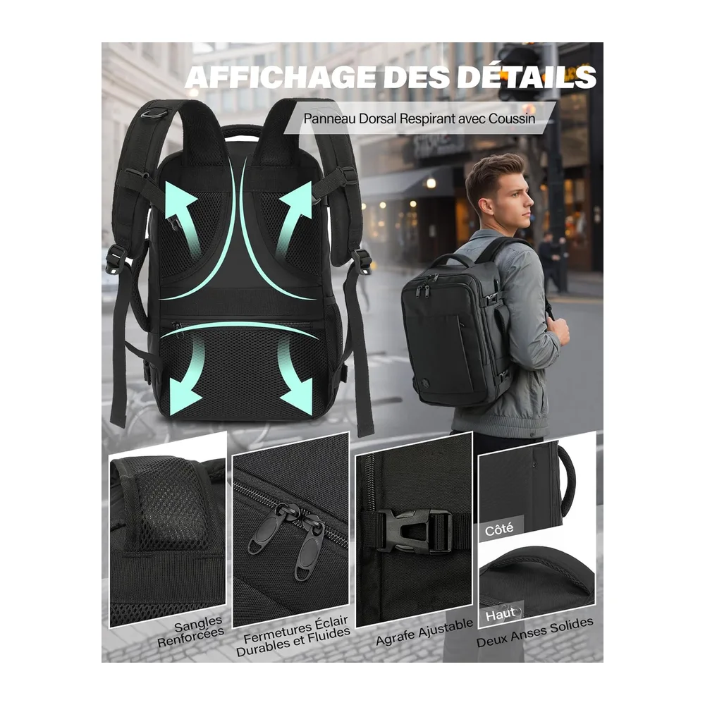 Bagage Cabine Pour Ryanair easyJet Sac à Dos Voyage