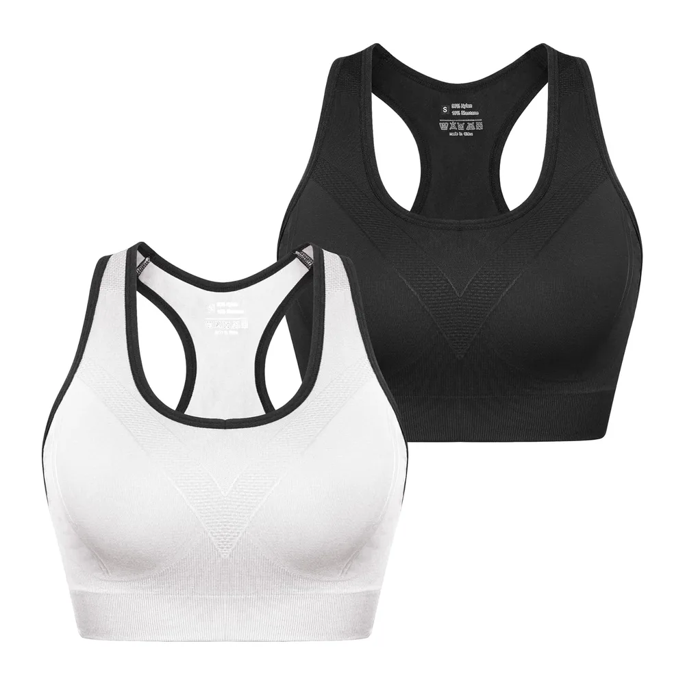Amb00319 Soutien-Gorge de Sport — 341-noir+blanc