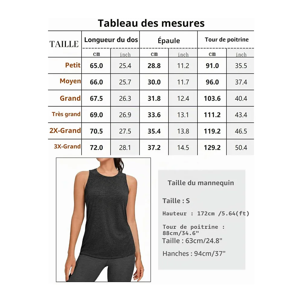 Sports Tank Top Stand Collar Breathable Back UPF 50+ — Noir
