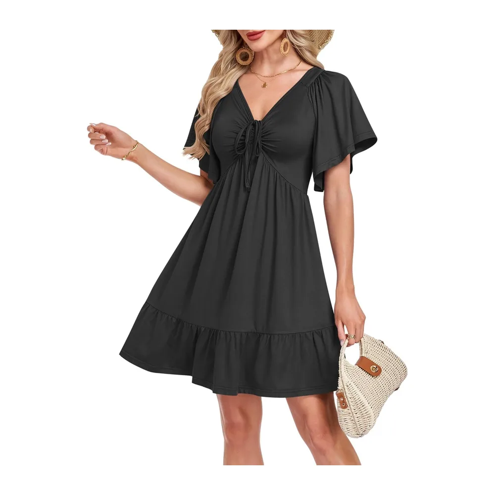 Robe Ete Chic et Élégante — Noir