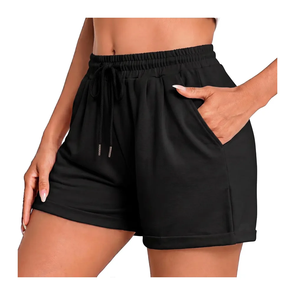Short Été Short de Sport Running Fitness Jogging — B Noir