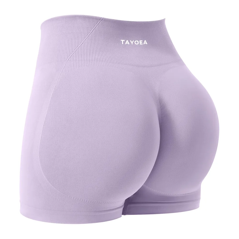 Sports Shorts Push-up Effect Ideal for Fitness and Yoga Seamless Gym — Violet Clair