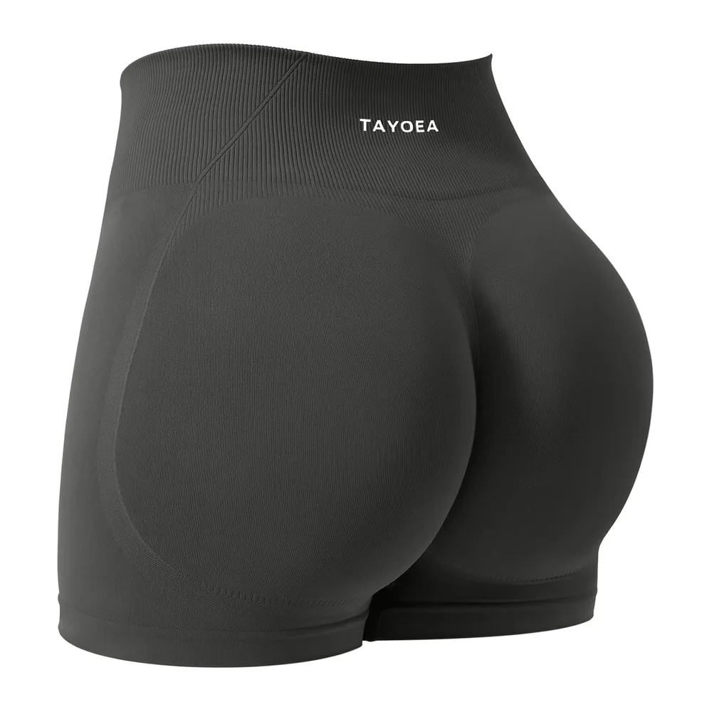 Short de Sport Effet Push-up Idéal pour Le Fitness Et Le Yoga Short de Gym sans — Gris