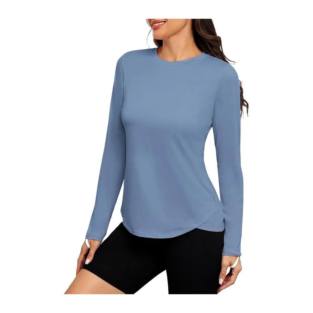 Sports Shirt Sun Protection UPF 50+ Quick Dry — Bleu Oasis (Optimisation de la Taille)