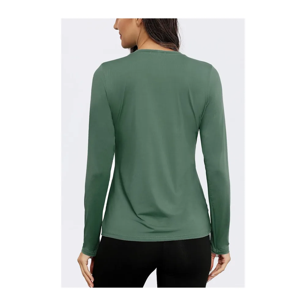 Sports Shirt Sun Protection UPF 50+ Quick Dry — Vert Foncé (Optimisation de la Taille)