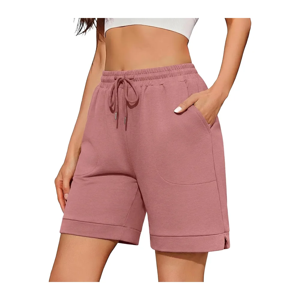 Short Sport Baggy Bermuda Shorts De Yoga Coton Été Confortable Et Léger pour — Haricot
