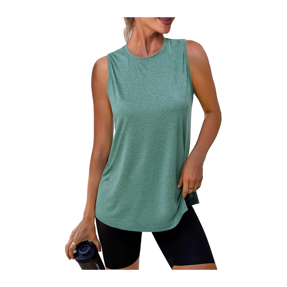 Lightweight Mesh Sleeveless Sports T-Shirt Breathable Quick Dry for Yoga — C# Vert