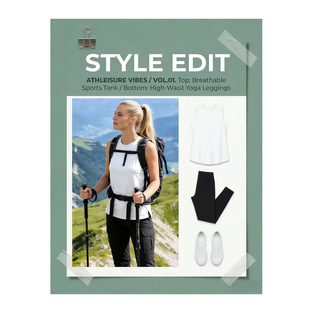 Lightweight Mesh Sleeveless Sports T-Shirt Breathable Quick Dry for Yoga — C# Blanc