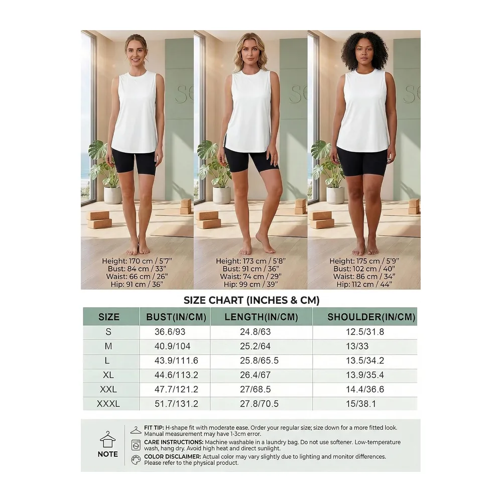 Lightweight Mesh Sleeveless Sports T-Shirt Breathable Quick Dry for Yoga — C# Blanc