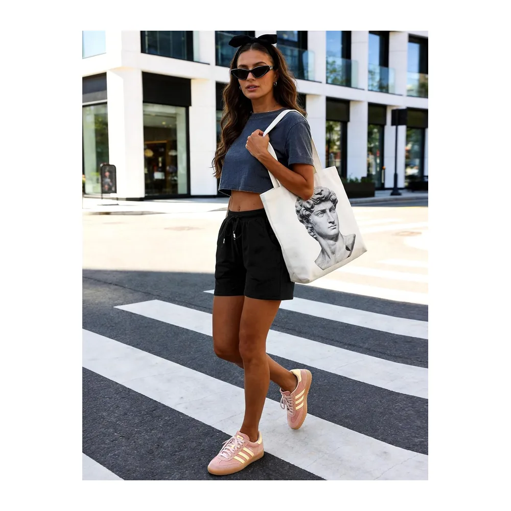 Short Summer Sports Shorts Jogging Running Shorts Training Trousers with Pockets — Noir