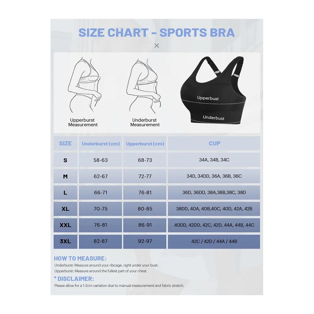 Brassiere Sport sans Armature Soutiens-Gorge de Sport Brassiere avec Coussinets — Noir