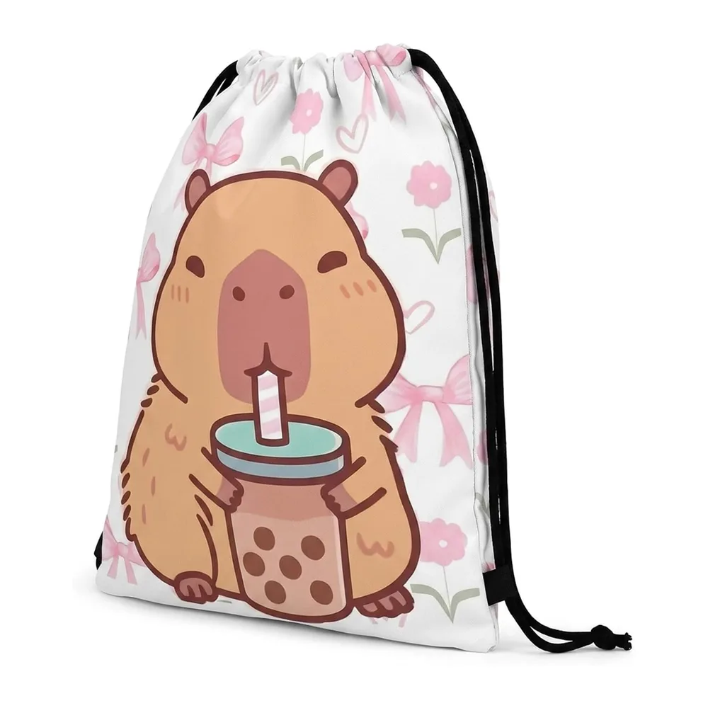 SxiGxiv Capybara Sac de gym, sac à dos Capybara, sac de sport, design Kapibara, matériau