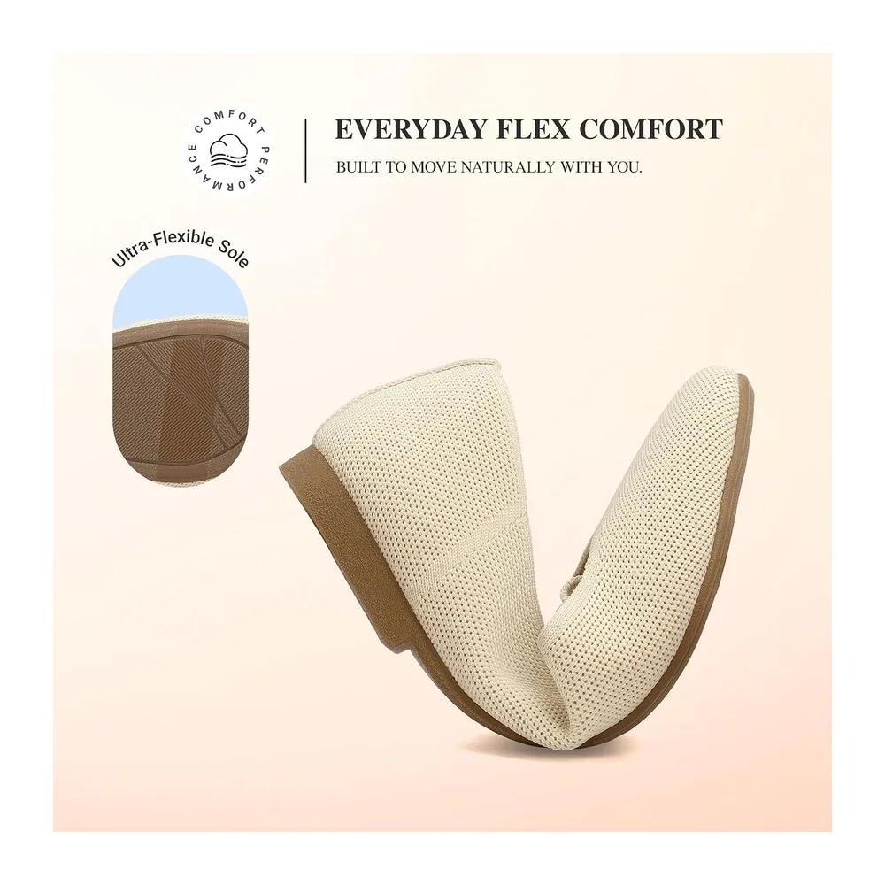 Mary Jane Comfortable Ballet Flats — Nu