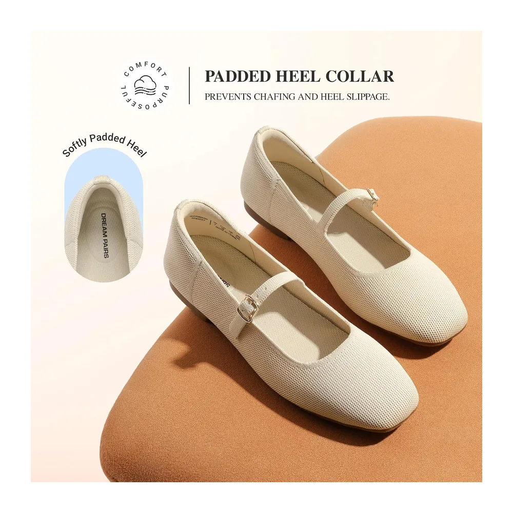 Mary Jane Comfortable Ballet Flats — Nu