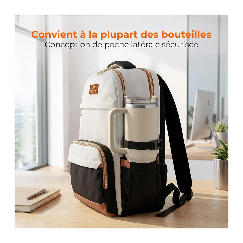 Sac a Dos Ordinateur Grand Sac à Dos Ville,Beige