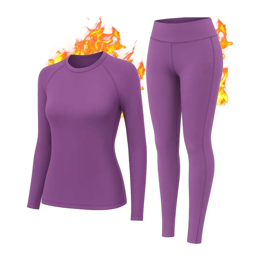 Sous Vetement Thermique Ensemble de sous-Vêtement Ideal Ski Hiver — Violet