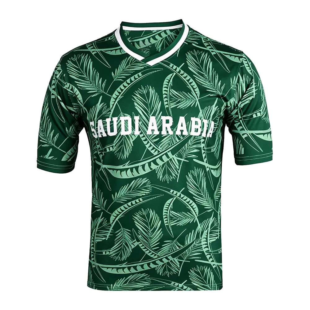 2026 Football Cup T-Shirts Fans 48 National Teams Sports Casual — Arabie Saoudite