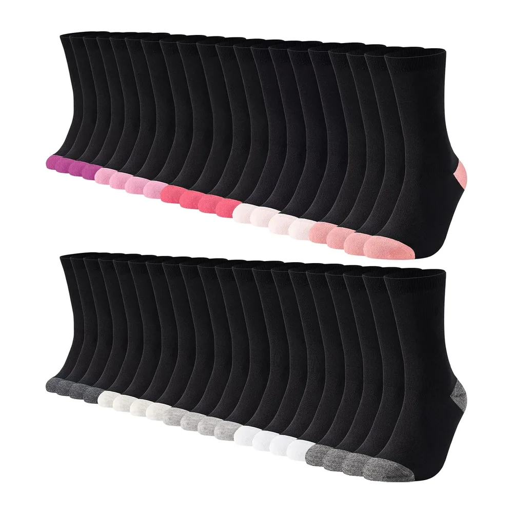 / de chaussettes en coton, douces et respirantes — 20 nero e rosso