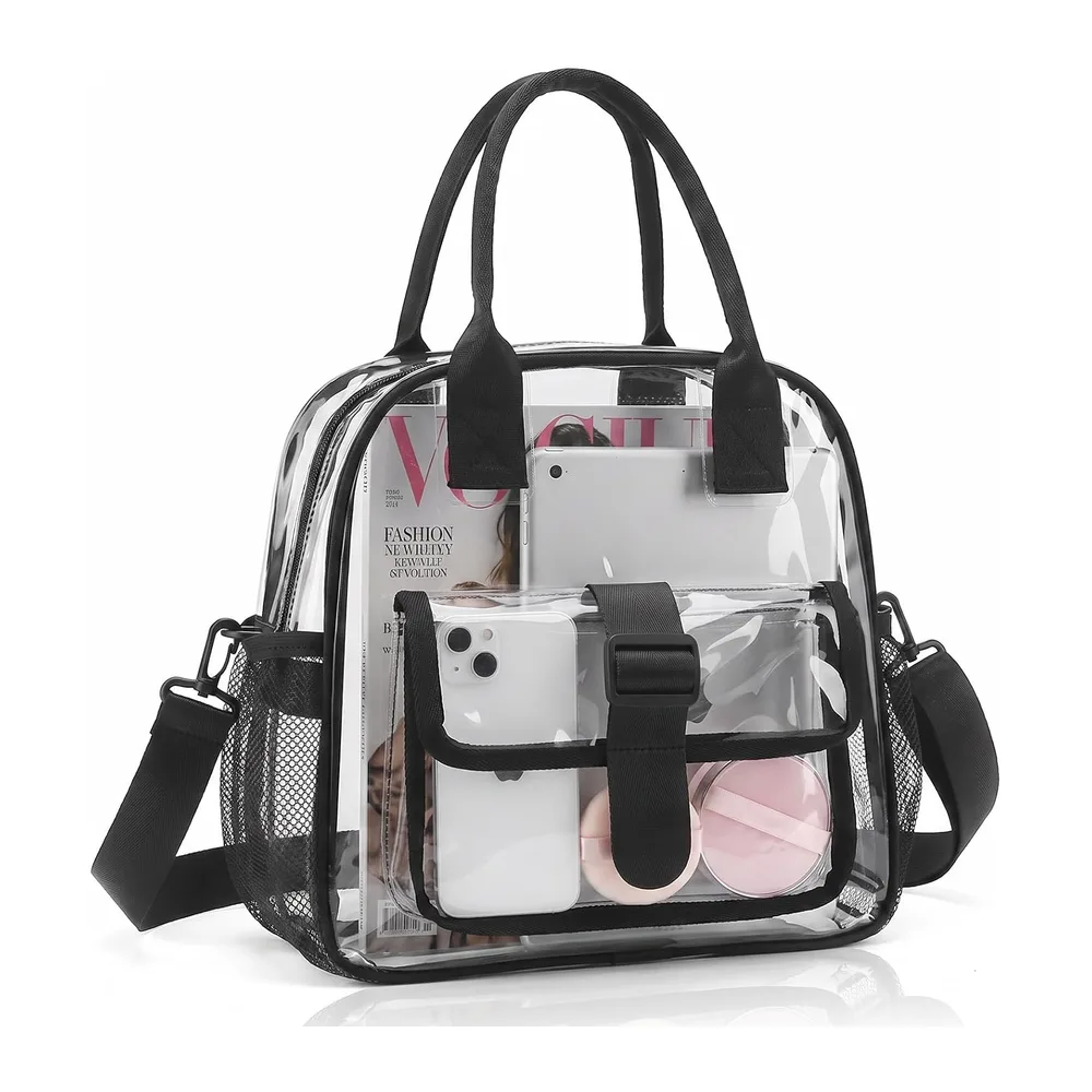 Sac Transparent Sacoche Transparente Sac en PVC Transparent Tote Bag Transparente Sac
