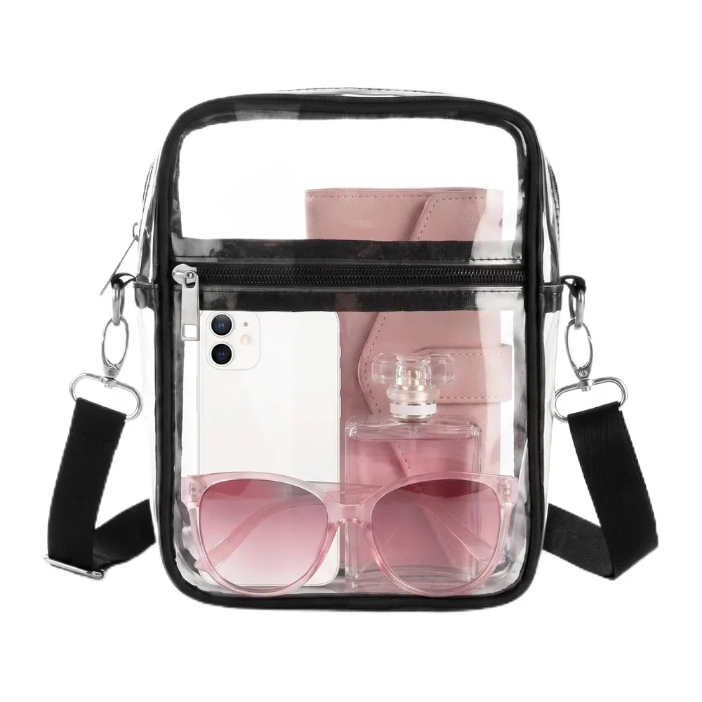 Sac Transparent Tote Bag Transparent PVC Bandoulière Sac à Bandoulière Transparent Sac