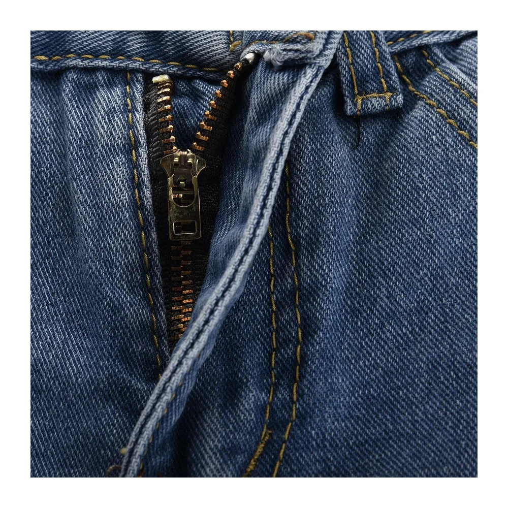 Short Jean Déchiré Taille Basse, Effet Vintage Déchiré, Franges Brutes, Coupe — 03marine