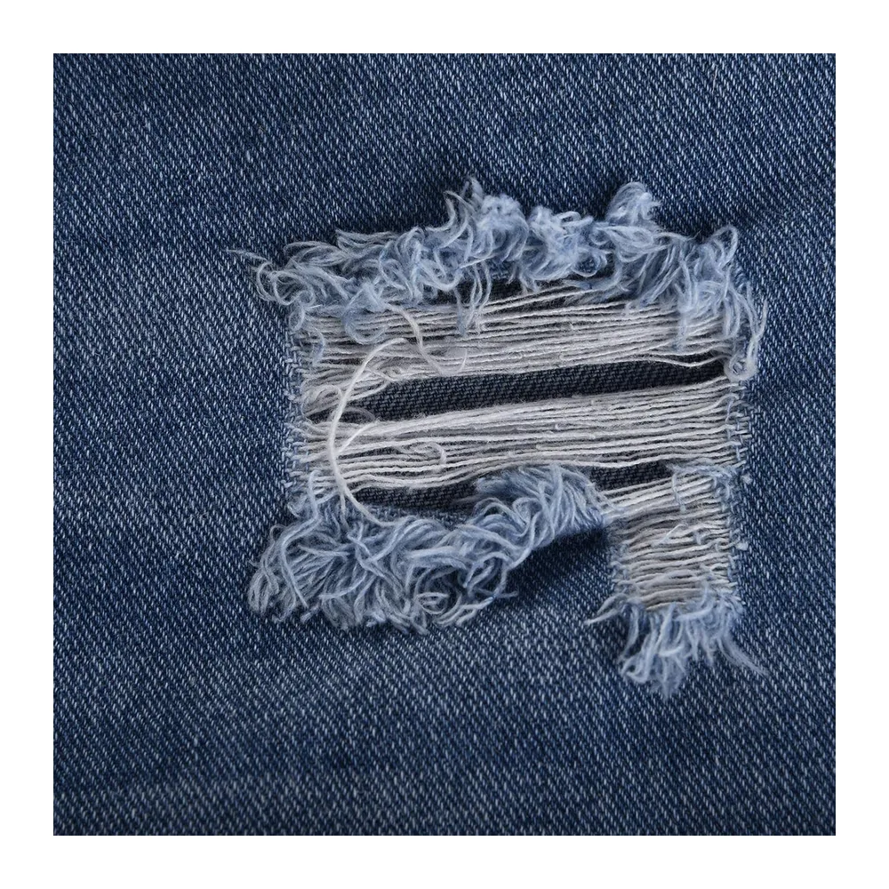 Short Jean Déchiré Taille Basse, Effet Vintage Déchiré, Franges Brutes, Coupe — 03marine