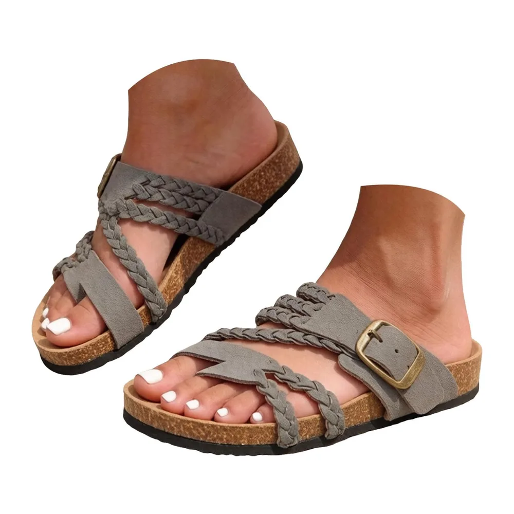 Slip On Sandals — Gris Clair
