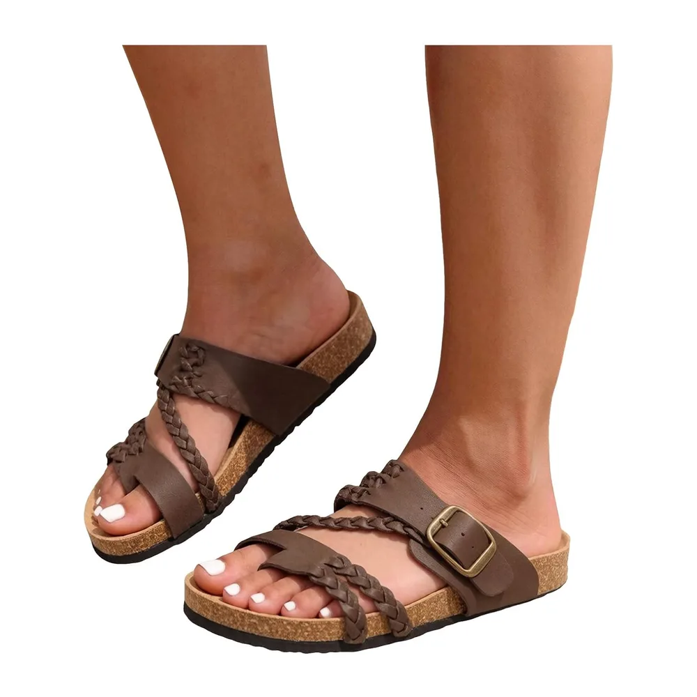 Slip On Sandals — Marron