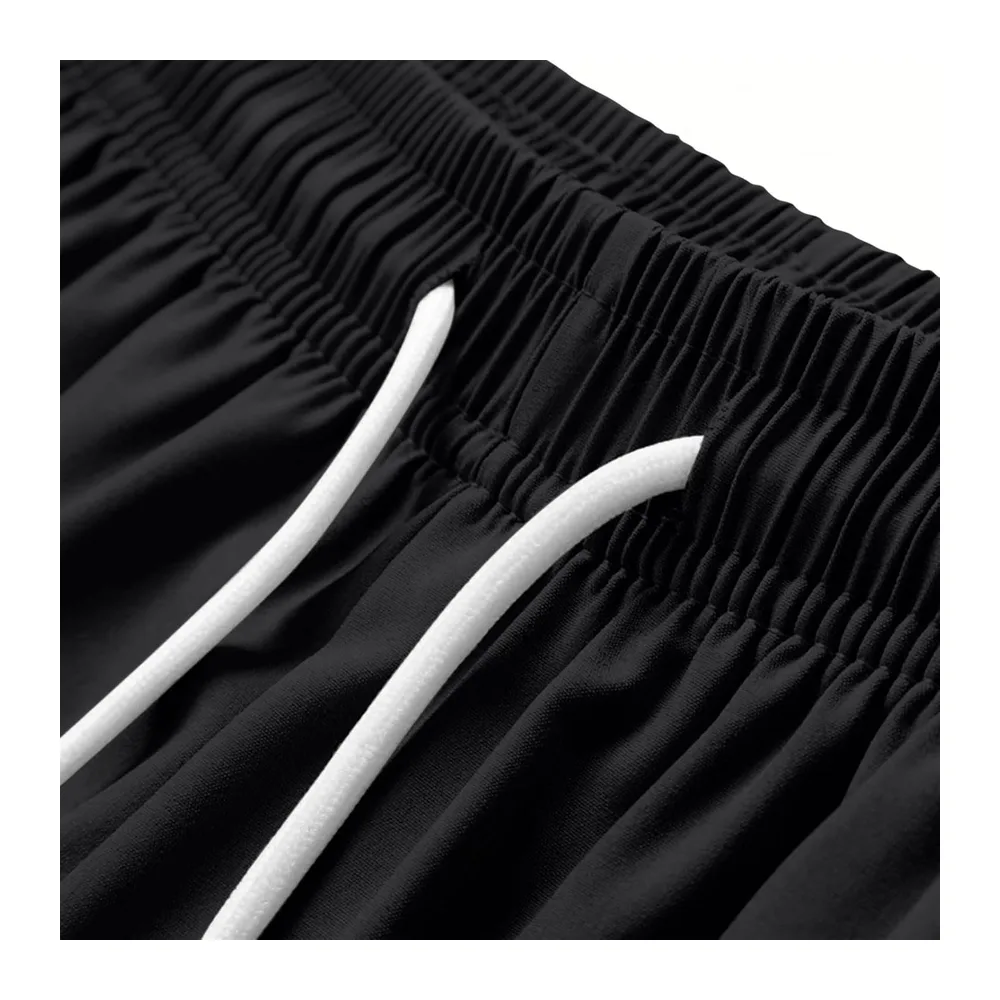 In 1 High Waist Sports Shorts with Lining and Zipper Pockets, Breathable — Le Noir
