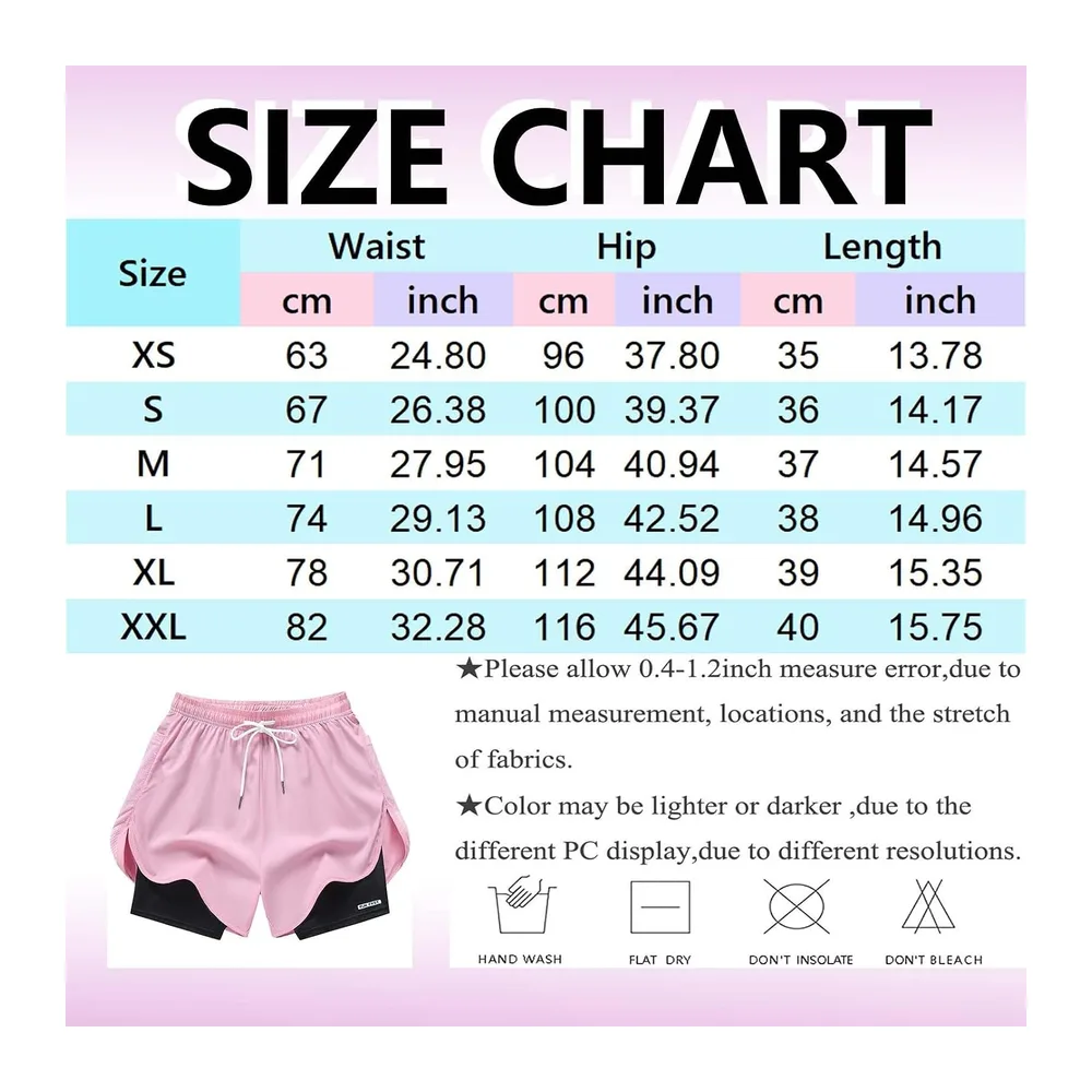 In 1 High Waist Sports Shorts with Lining and Zipper Pockets, Breathable — Le Noir