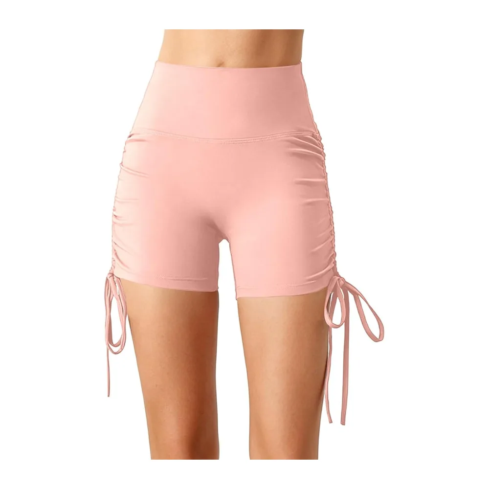 Pantalon de pole dance avec cordon de serrage, short de yoga, fitness — O Rose.